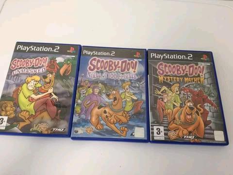 PlayStation 2 Games Scooby doo Unmasked Scooby doo 100 Frights Scooby doo Mystery Mayhem