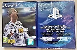 PS4 Fifa 18 plus ultimate rare player pack