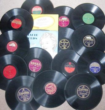 Sixteen x 10 inch records, ideal for craft project