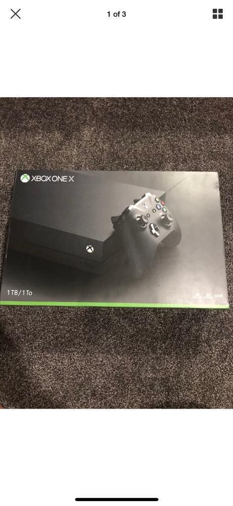 Xbox one x boxed like new