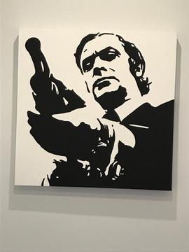 Canvas Painting of Michael Caine in Get Carter