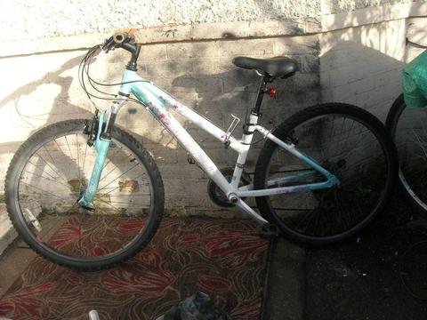 RALEIGH WHITE BIKE FOR SALE