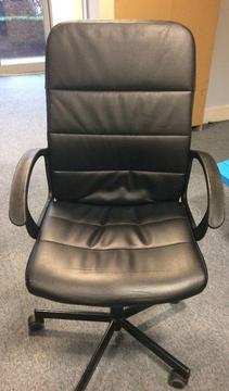 Black Leather Office Chairs