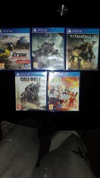 5xps4 games,all boxed like new,£50 the lot bargain see pic for titles