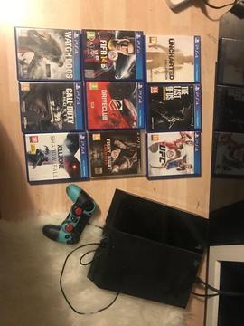 PlayStation 4 with games