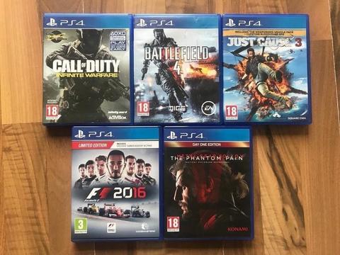 ps4 (playstation 4) games £10 each or £40 for 5 , all as new condition ! price stands , no offers !