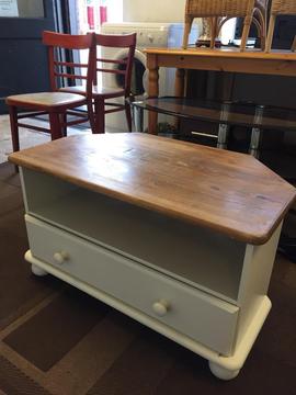 Solid pine tv unit with drawer