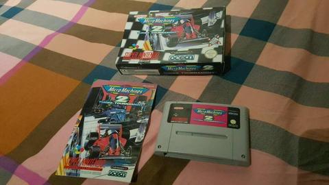 SNES MICROMACHINE2 BOXED GAME