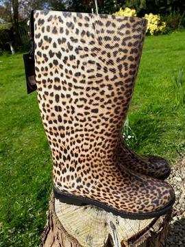 Just Cavalli leopard print boots