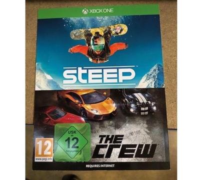 Steep + The Crew Digital Dl (2 full games) plus 1 month xbox game pass £20 ! price stands !