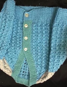 handmade knitted Baby from 1 to 2 cardigan for sale or swap only