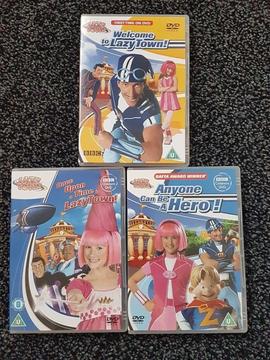 Lazy town dvds