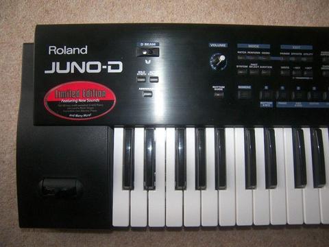 Roland JUNO-D Limited Edition , 61 Keyboard , Synthesizer , 702 Patches , 128 User , 20 Rhythm Sets