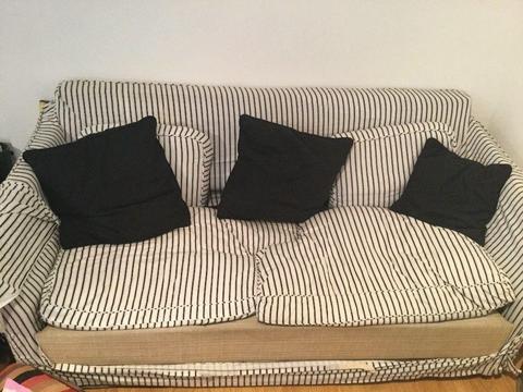 2 sofas, 1 normal 1 sofa bed, for free!