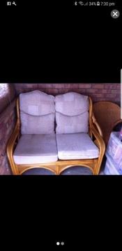 Free 2 seater cane conservatory chair