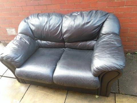Free 2 seater black sofa