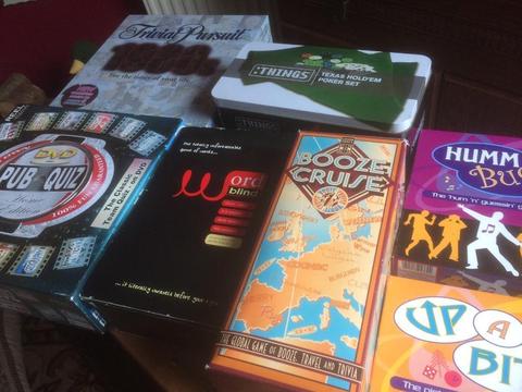 Selection of unused board games