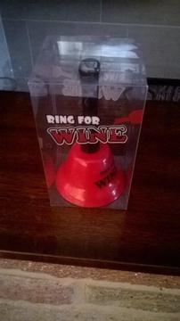 RING FOR WINE HAND BELL B.N.I.B