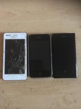 JOB LOT OF SMARTPHONES FOR SPARES OR REPAIRS