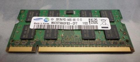 Brand New - 2GB Samsung Laptop RAM memory DDR2 - Brand New in Box, Perfect condition & fully working