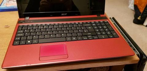 Red acer 15.6 inch laptop with Hdmi