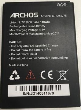 Archos Battery Li-ion 3.7V 2000mAh (7.40Wh) - Fully Working & Excellent condition