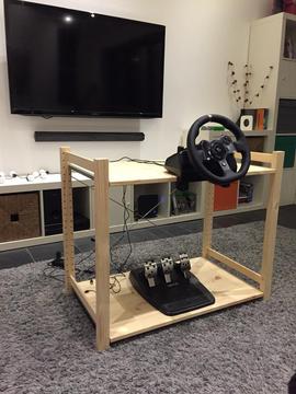 Stand / frame / table for video game steering