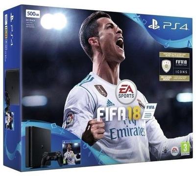 BRAND NEW PS4 Slim 500GB with FIFA 18 bundle (unopened)