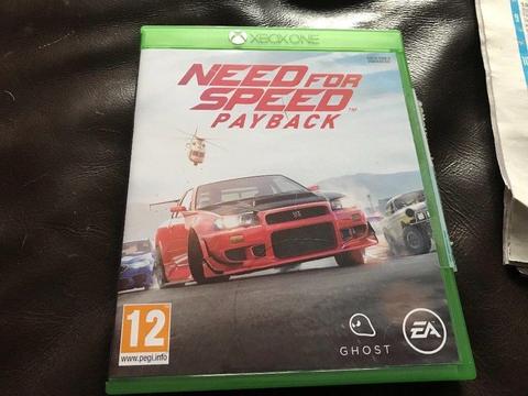 Latest new Xbox one game for sale new need for speed payback bargain £35