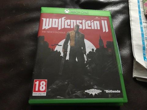 New Xbox one game wolfverstein 2 the new colossus £24