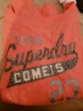 Superdry ladies top with sequin size M