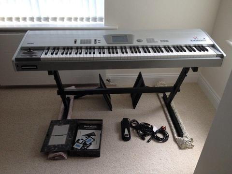 Korg Trinity V3 proX Music Workstation with DRS 88 Weighted Keys. Original manuals,disks & packaging