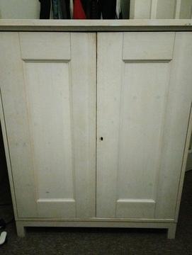 White Painted Wooden Cupboard