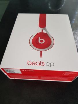 Beats ep headphones in red