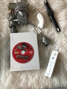 Nintendo Wii console plus Carnival 