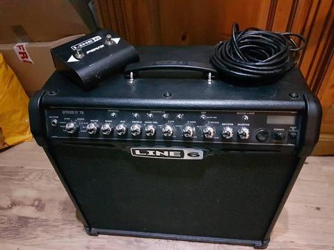 Line 6 spider iv 75w amp with fbv pedal