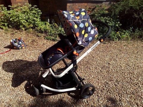 Cosatto Pram /stroller/car seat/Moses basket .All in one travel system