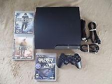 PS3 slim (320gb)excellent working condition with games and controllers