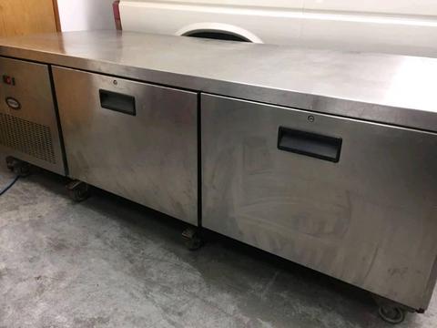 Foster commercial Prep counter chiller Stainless steel fully working