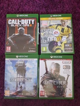 Selction of XBOX ONE games
