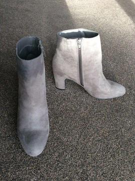 Grey M and S ankle boots. New