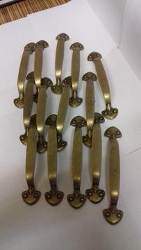 Vintage solid brass door handles. I have 25 of these