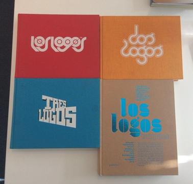 4 x graphic design logo books