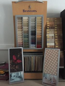 Brintons light up carpet stand / display with samples FREE
