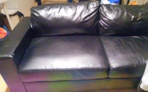 Free 2seater faux leather sofa