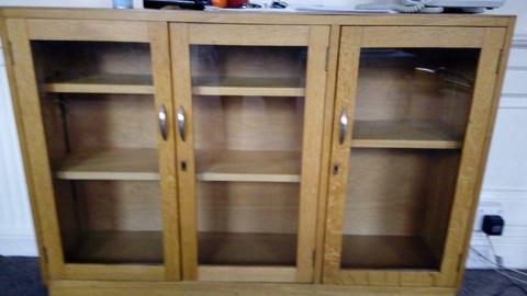 Wooden cabinet - glass doors