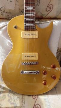Vintage V100 GT Les Paul gold top style electric guitar