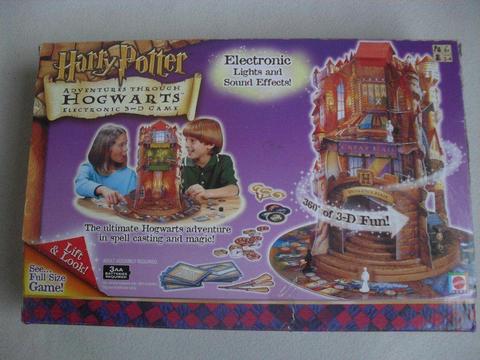 HARRY POTTER ADVENTURES THROUGH HOGWARTS 3D ELECTRONIC GAME - HIGHLY COLLECTABLE IN GOOD CONDITION