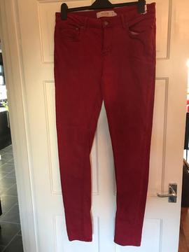 mens topman spray on jeans size 34-34 very good condition