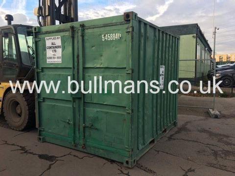 10ft shipping container - ex rental unit with original container doors